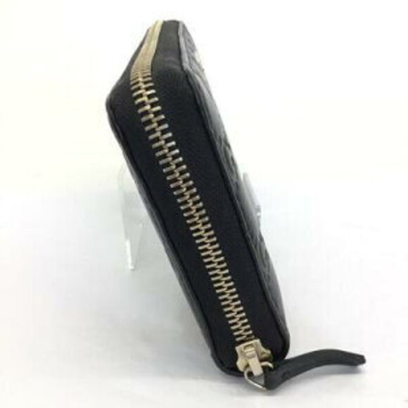 Gucci round zipper long wallet black leather - Picture 3 of 9